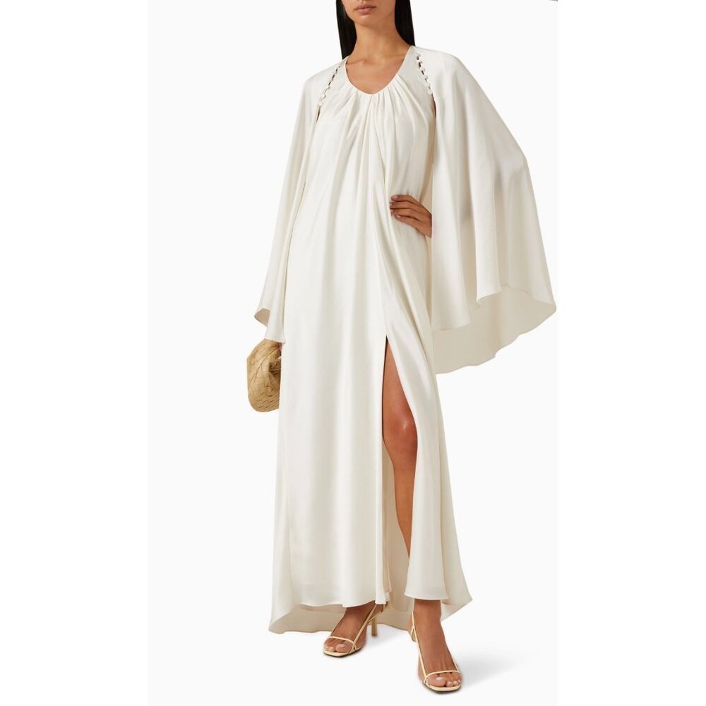 NWOT Jonathan Simkhai Laurette Cape Maxi Dress Size 6